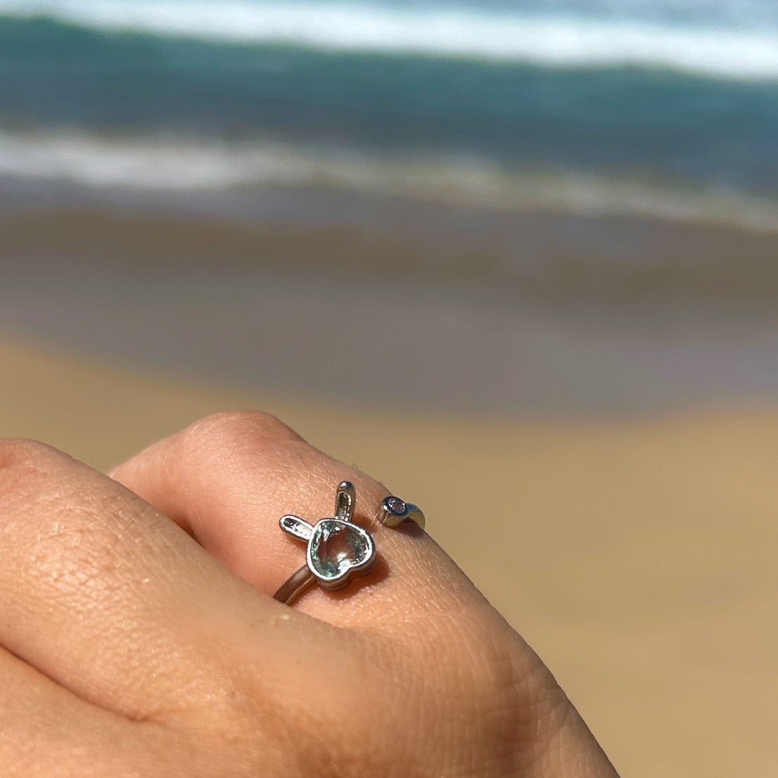 Bunny Aquamarine Ring