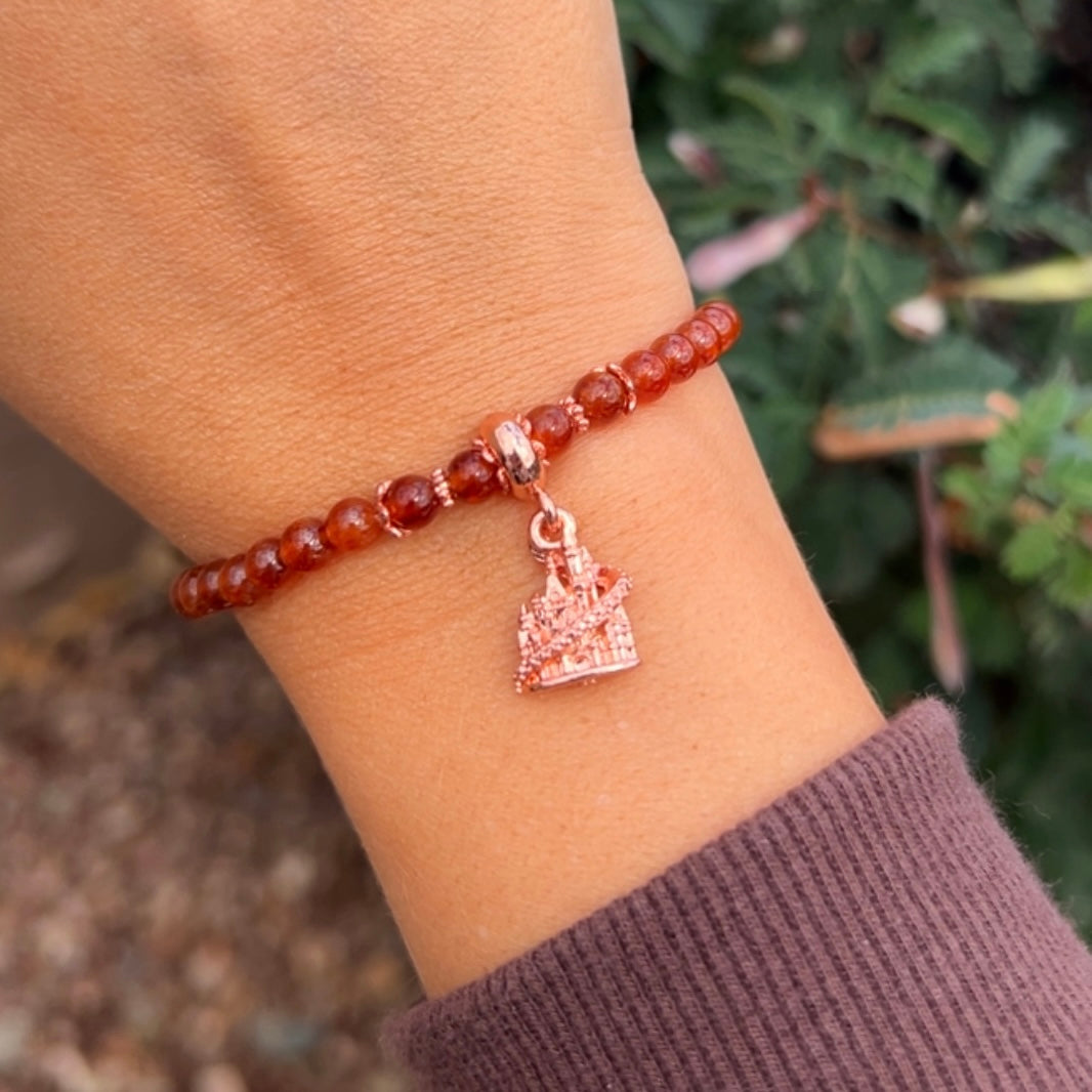 Hessonite Stretchy Bracelet