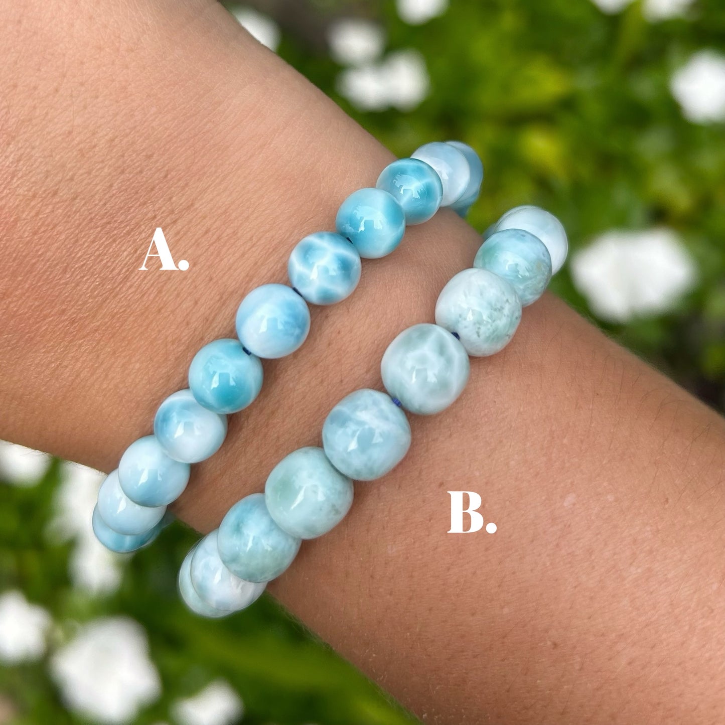 Larimar Stretchy Bracelet