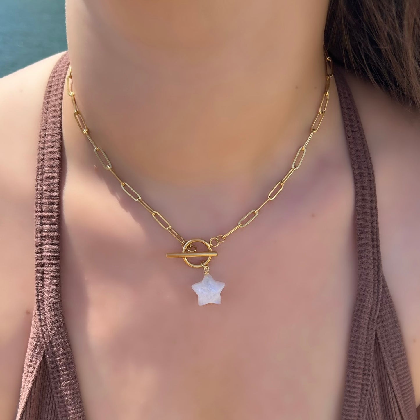 Stellar Moonstone Necklace