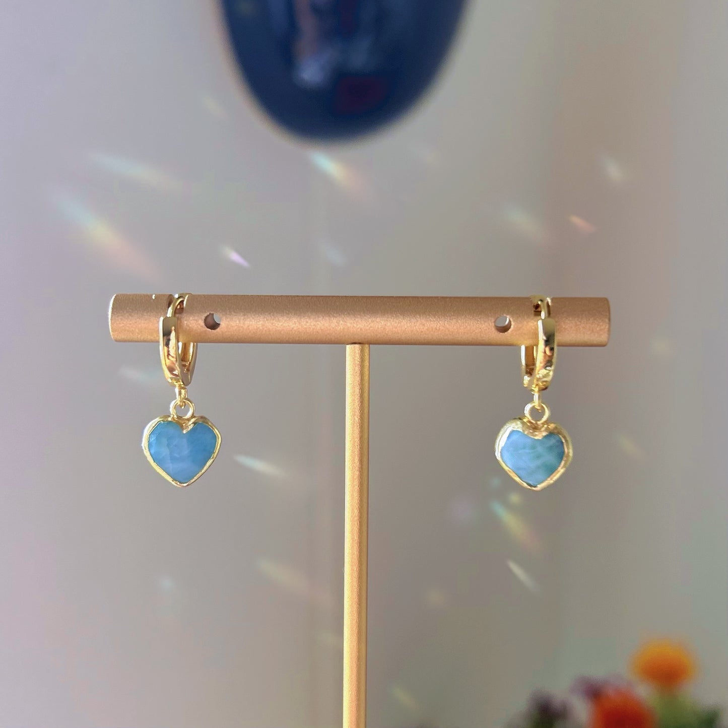 Larimar Heart Huggies