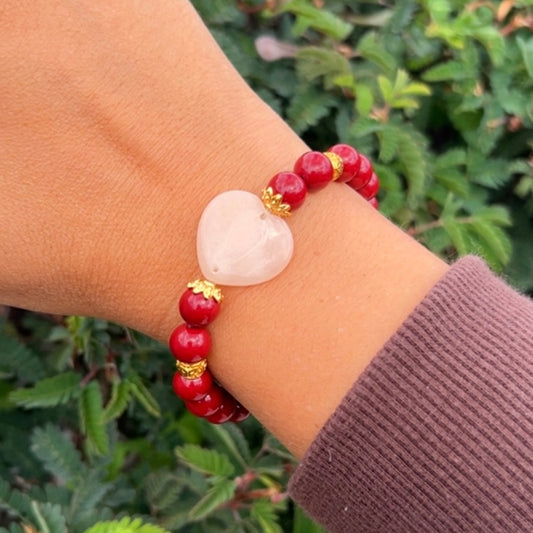 Rose Heart Bracelet