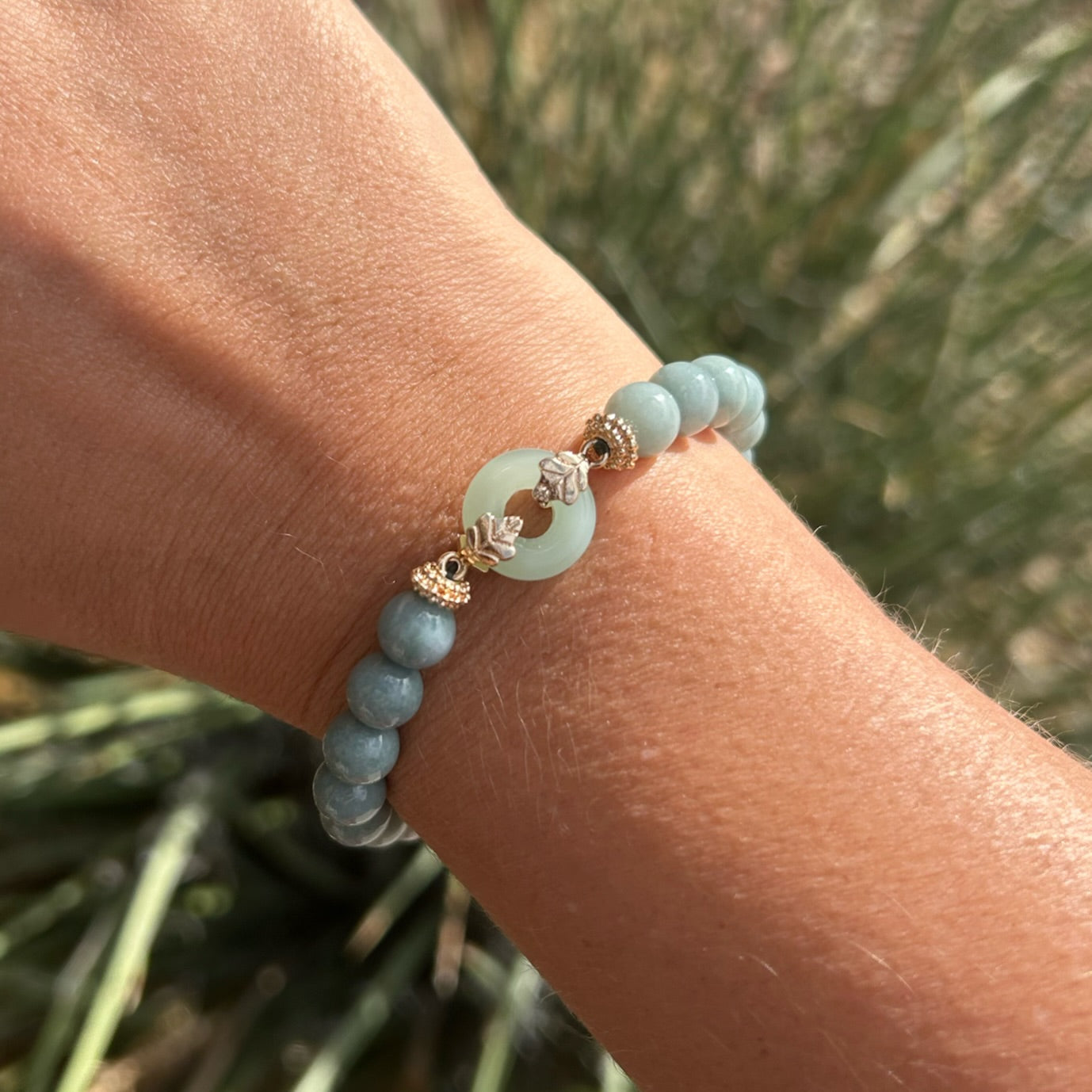 Light Jade Donut Bracelet