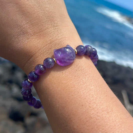 Amethyst Kitty Bracelet