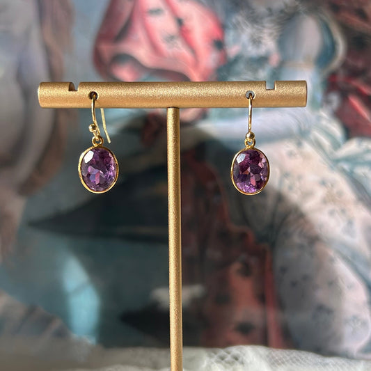 Diana Amethyst Drop Earrings