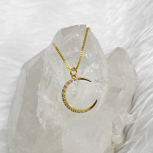 Selene Crescent Moon Necklace
