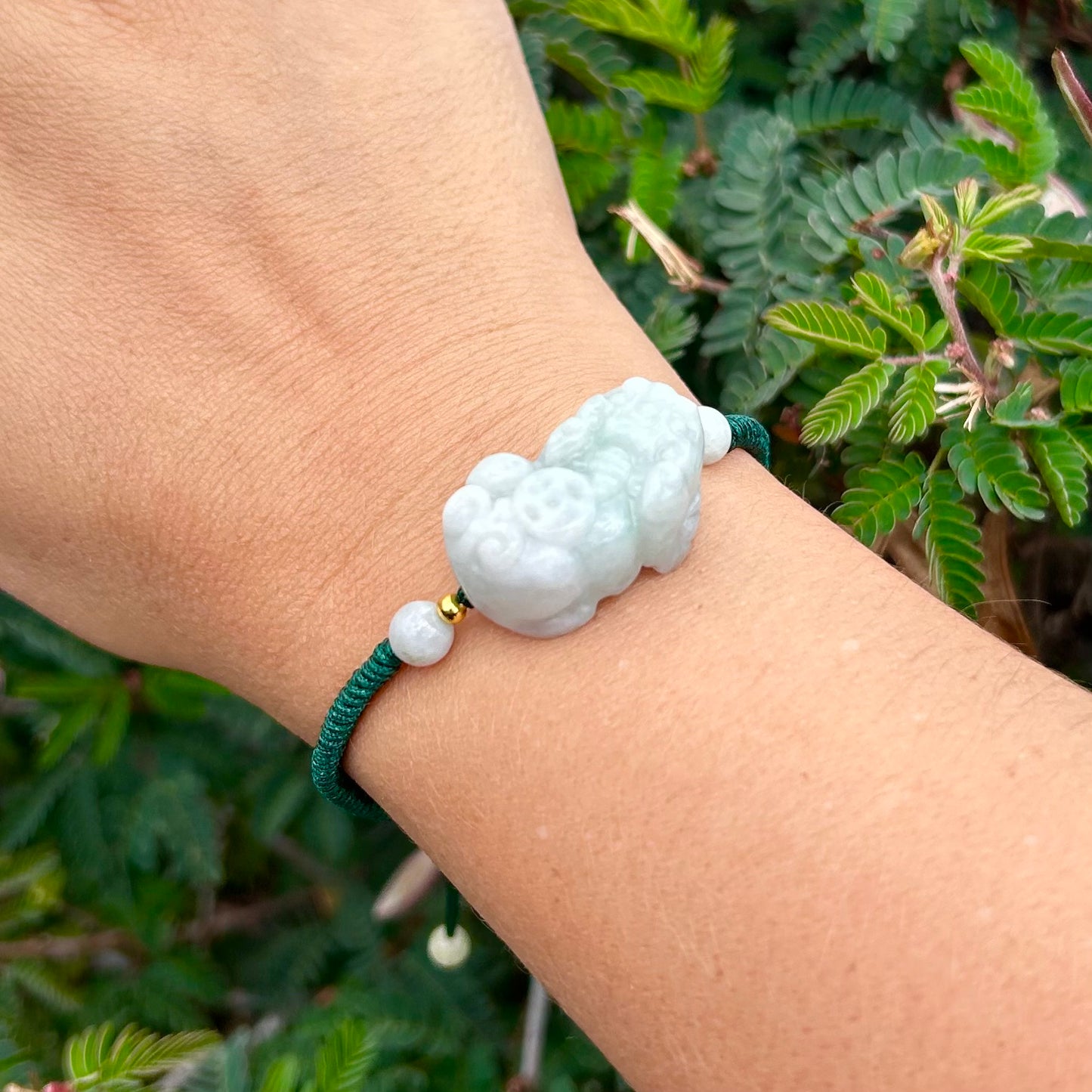 Jade Pixiu Adjustable Bracelet