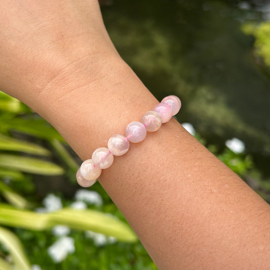 Flower Agate Stretchy Bracelet