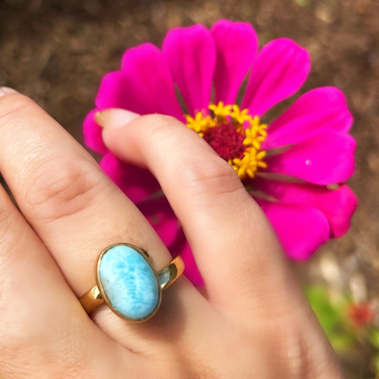 Larimar Ring