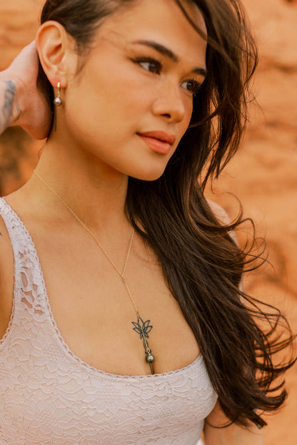 Reanna Tahitian Pearl Y Necklace