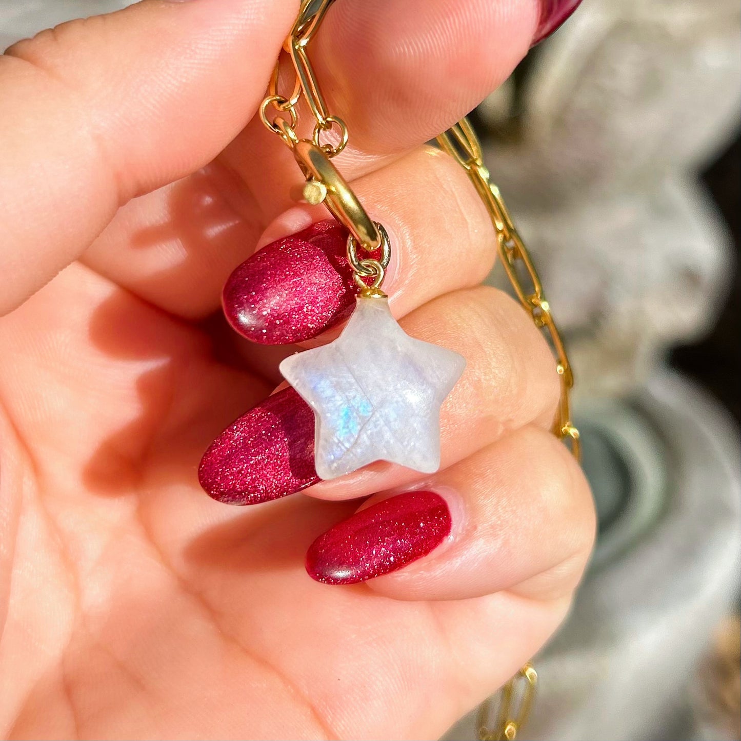 Stellar Moonstone Necklace