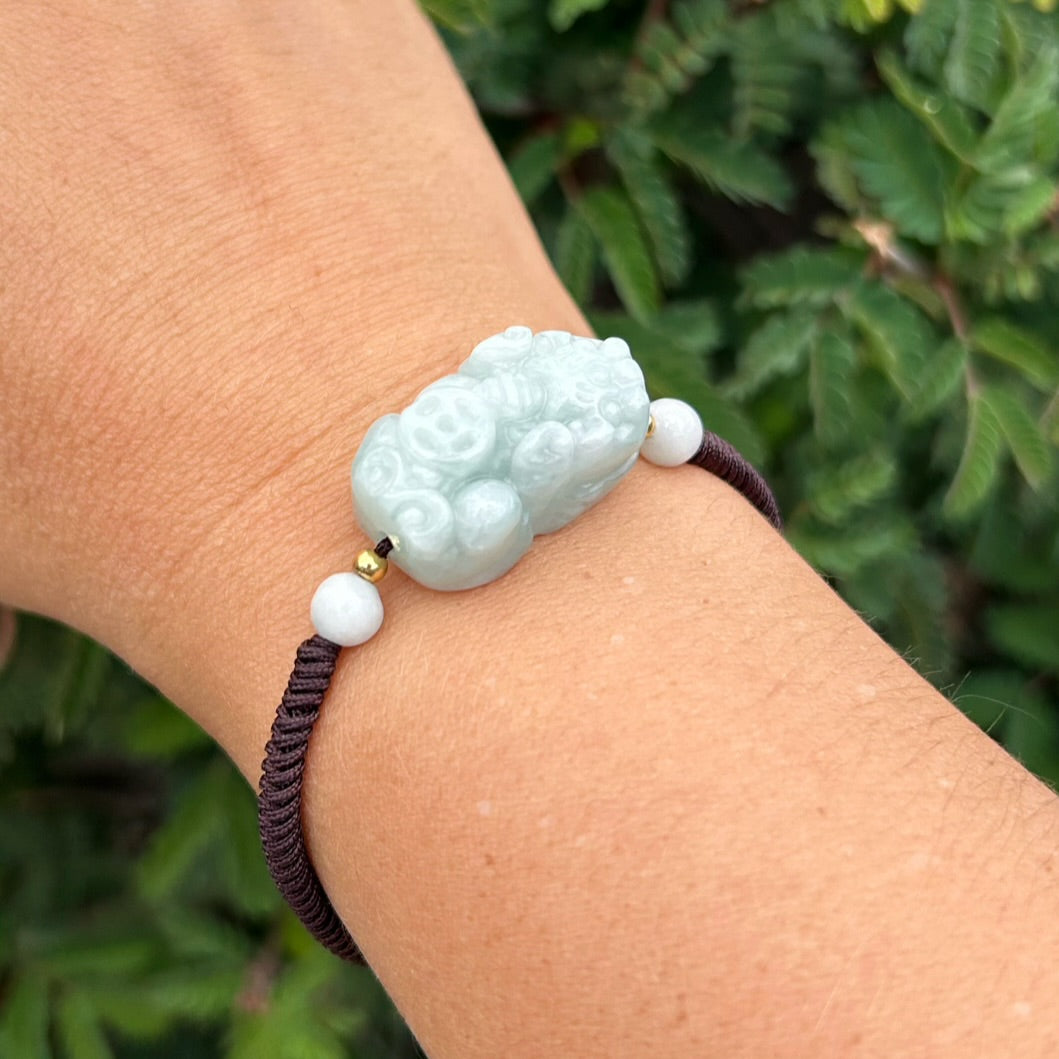 Jade Pixiu Adjustable Bracelet