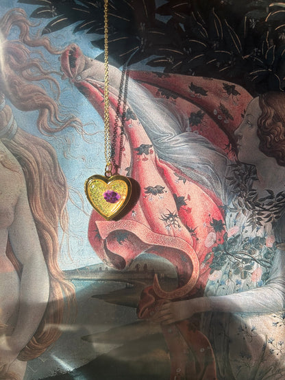 Delicate Violet Locket