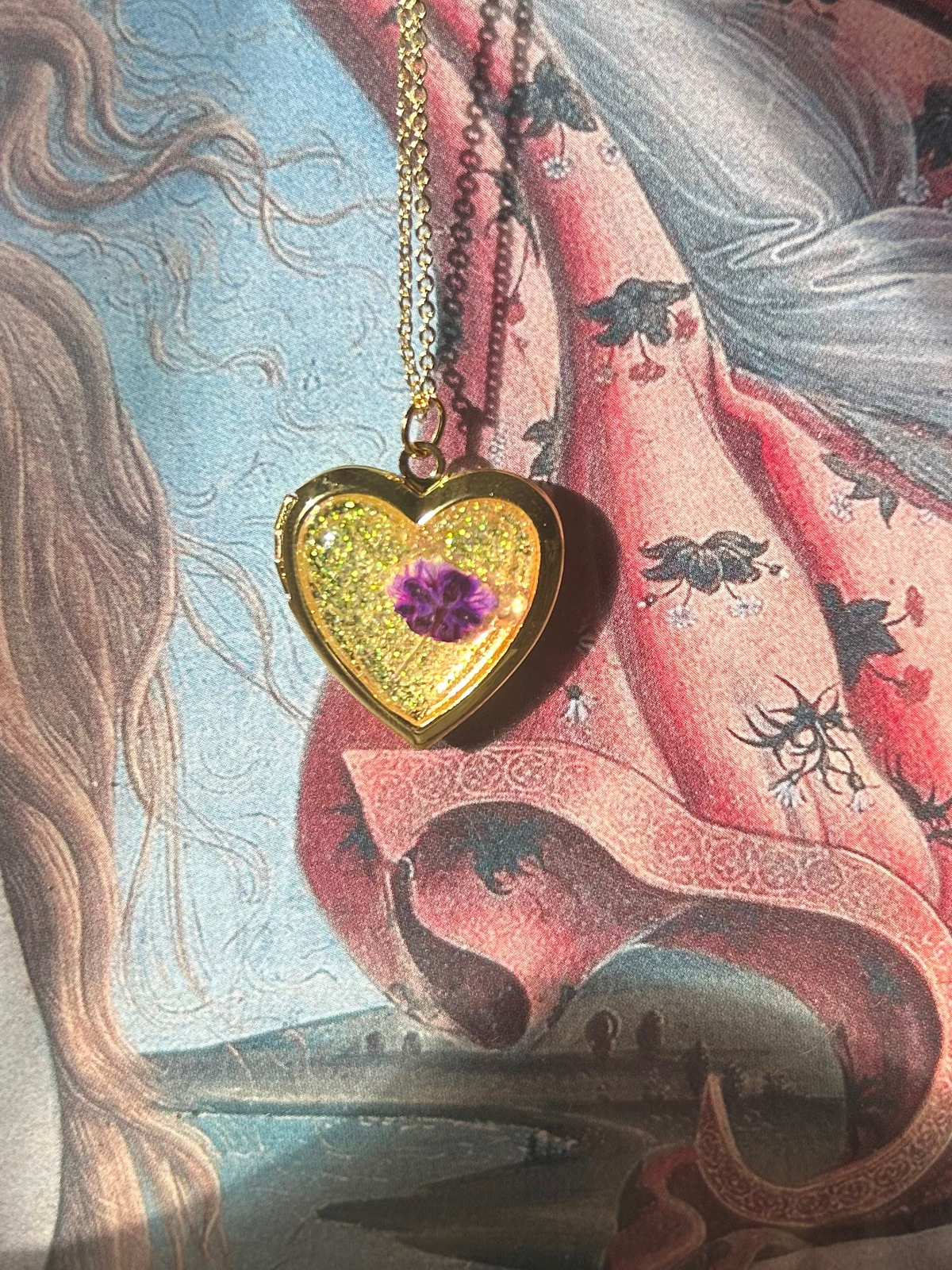Delicate Violet Locket