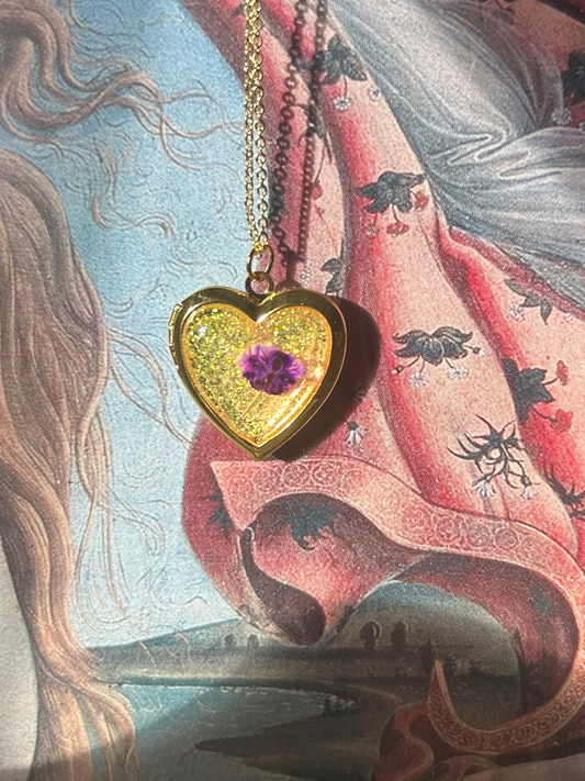 Delicate Violet Locket