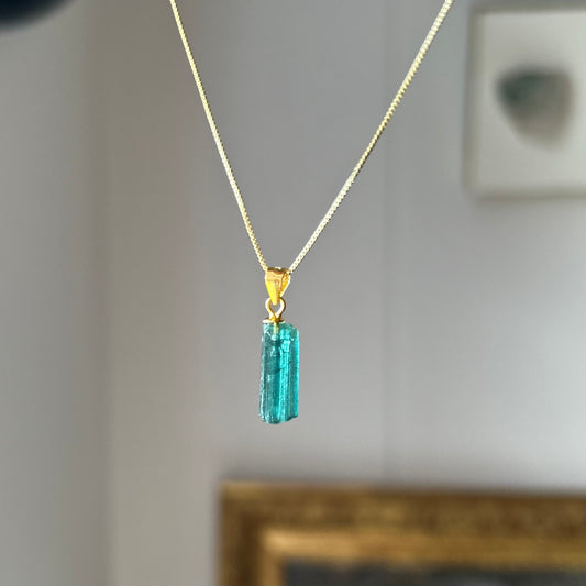 Serendipity Blue Tourmaline Necklace