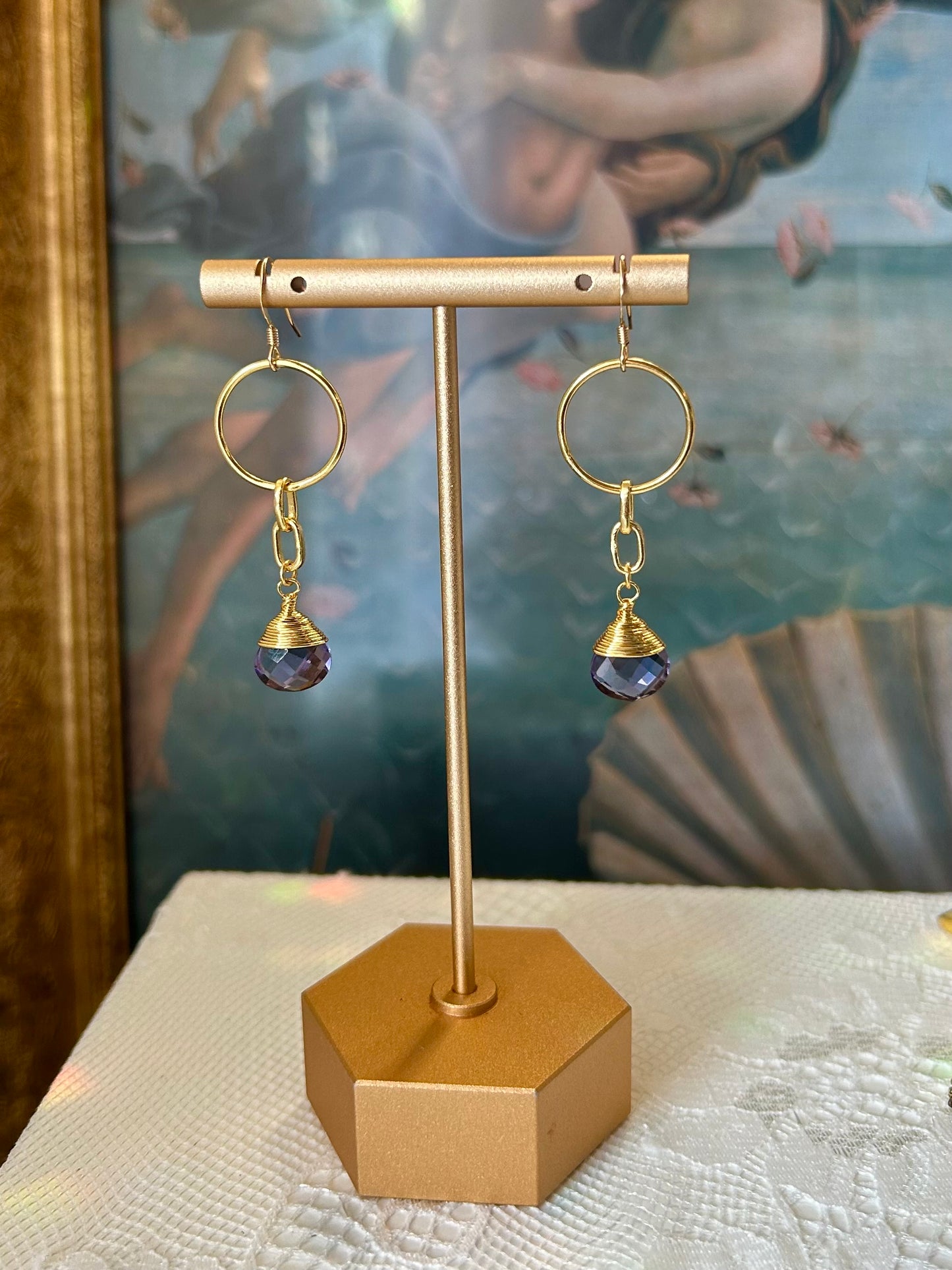 Kiana Amethyst Earrings