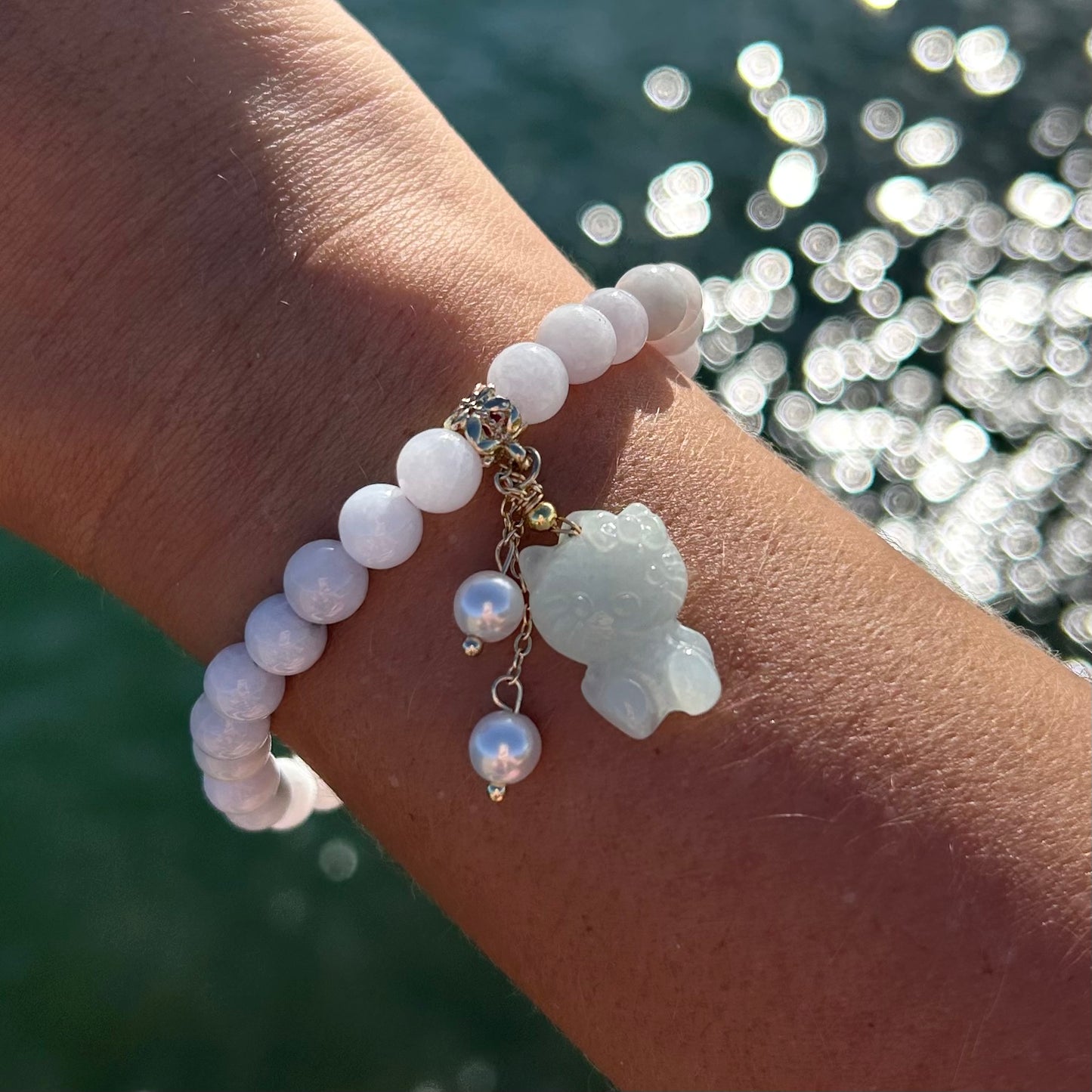 Jade Kitty Bracelet