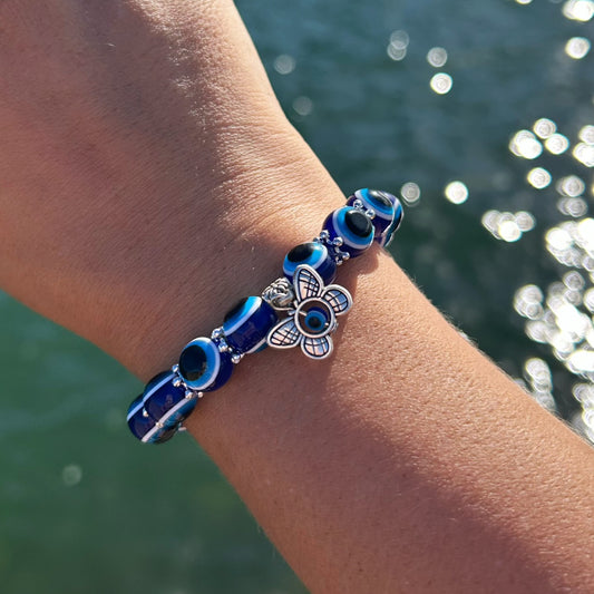Butterfly Evil Eye Bracelet