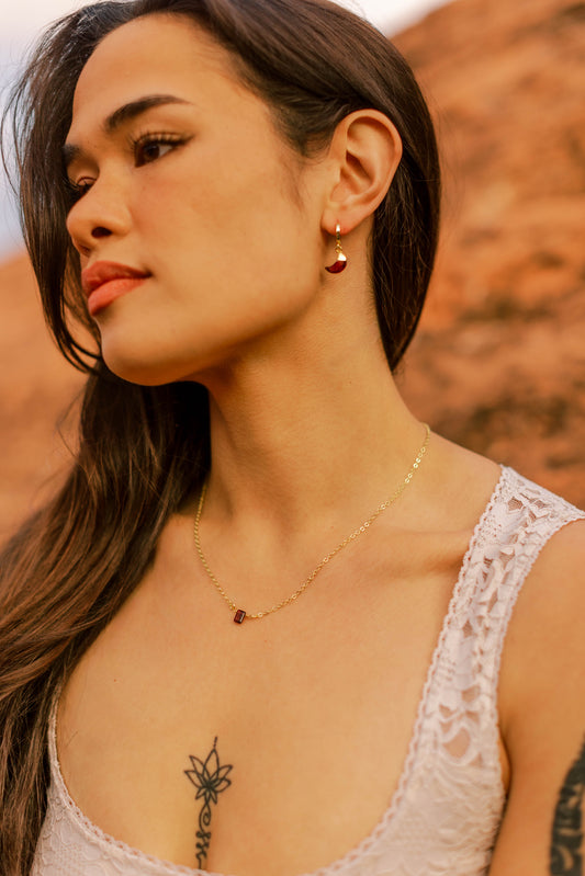 Francesca Garnet Necklace
