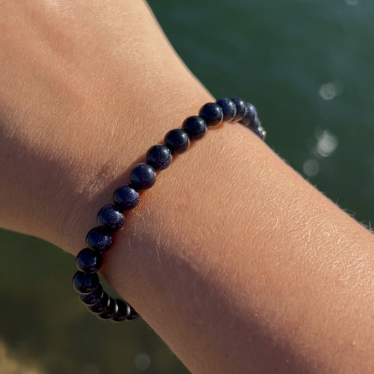Blue Goldstone Bracelet