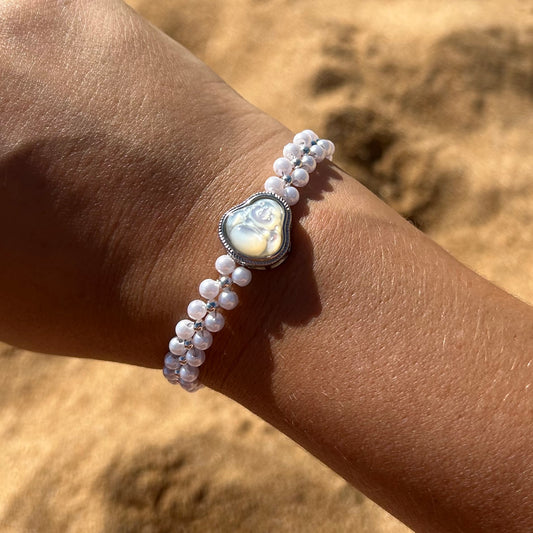 Buddha Mother of Pearl Bracelet
