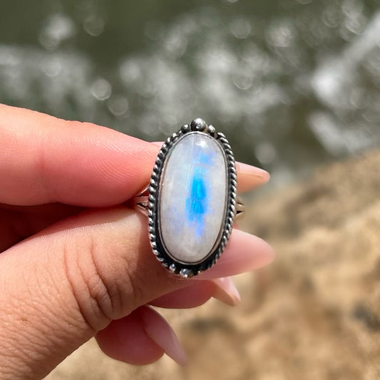 Moonstone Ring Size 6.5