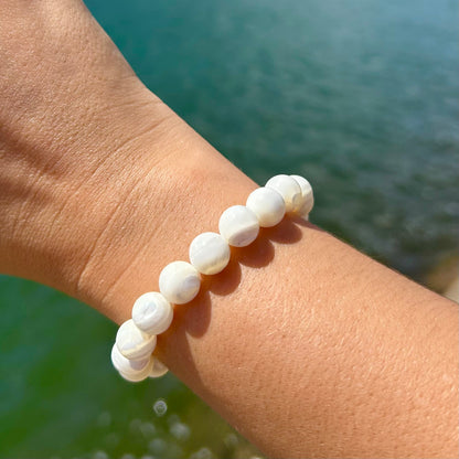 Mother of Pearl Shell Stretchy