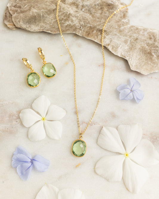 Abundance Green Amethyst Necklace