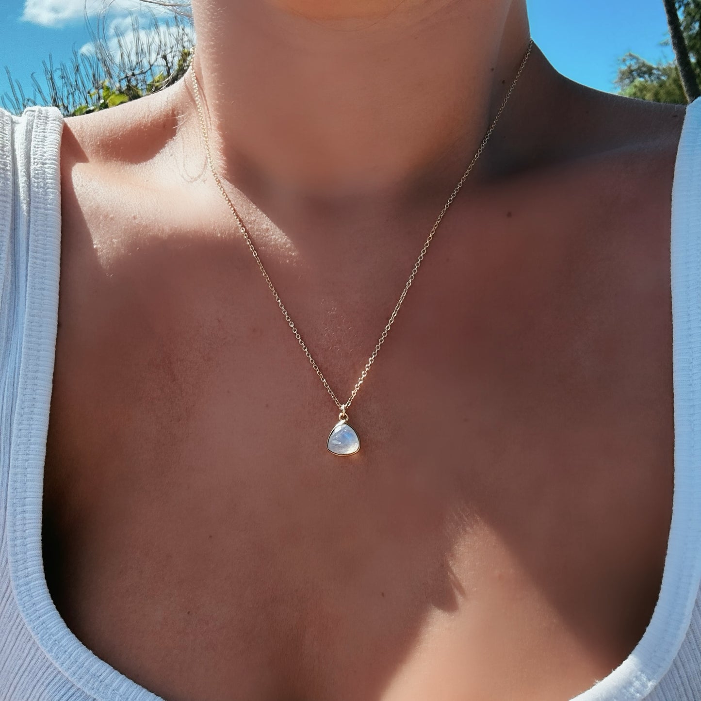 Tiara Moonstone Necklace