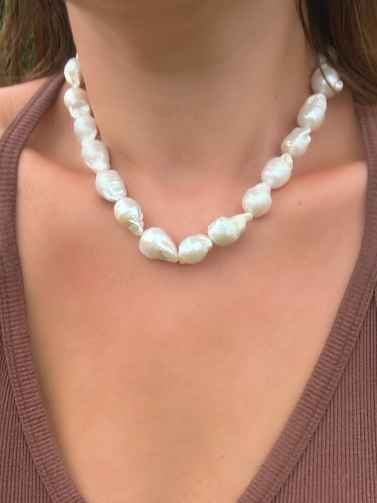 White Freshwater Pearl Strands