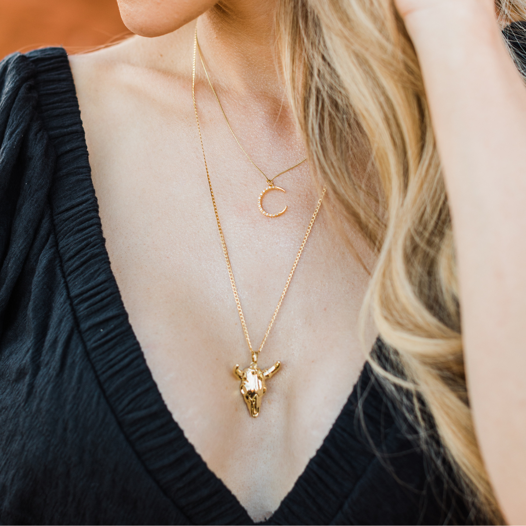 Selene Crescent Moon Necklace