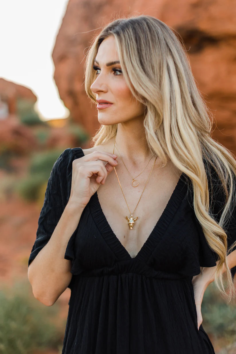 Selene Crescent Moon Necklace