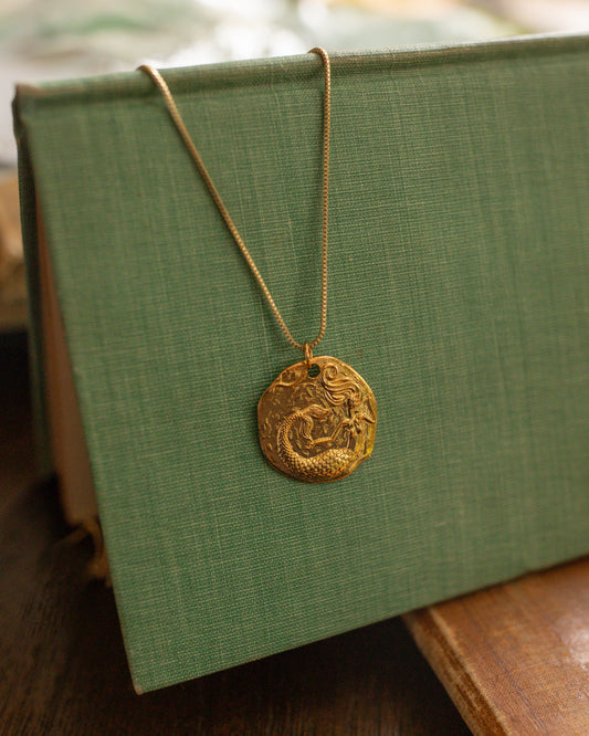 Mystic Mermaid Coin Necklace